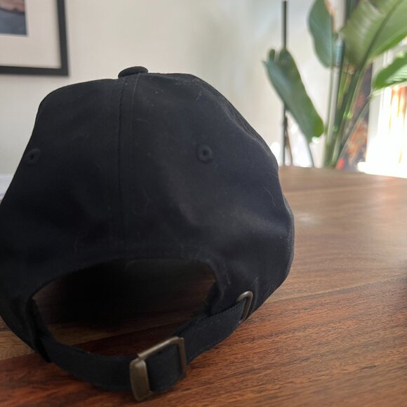 EREWHON Collectible Embroidered Black Dad Hat w/ Rose O/S - Picture 4 of 4